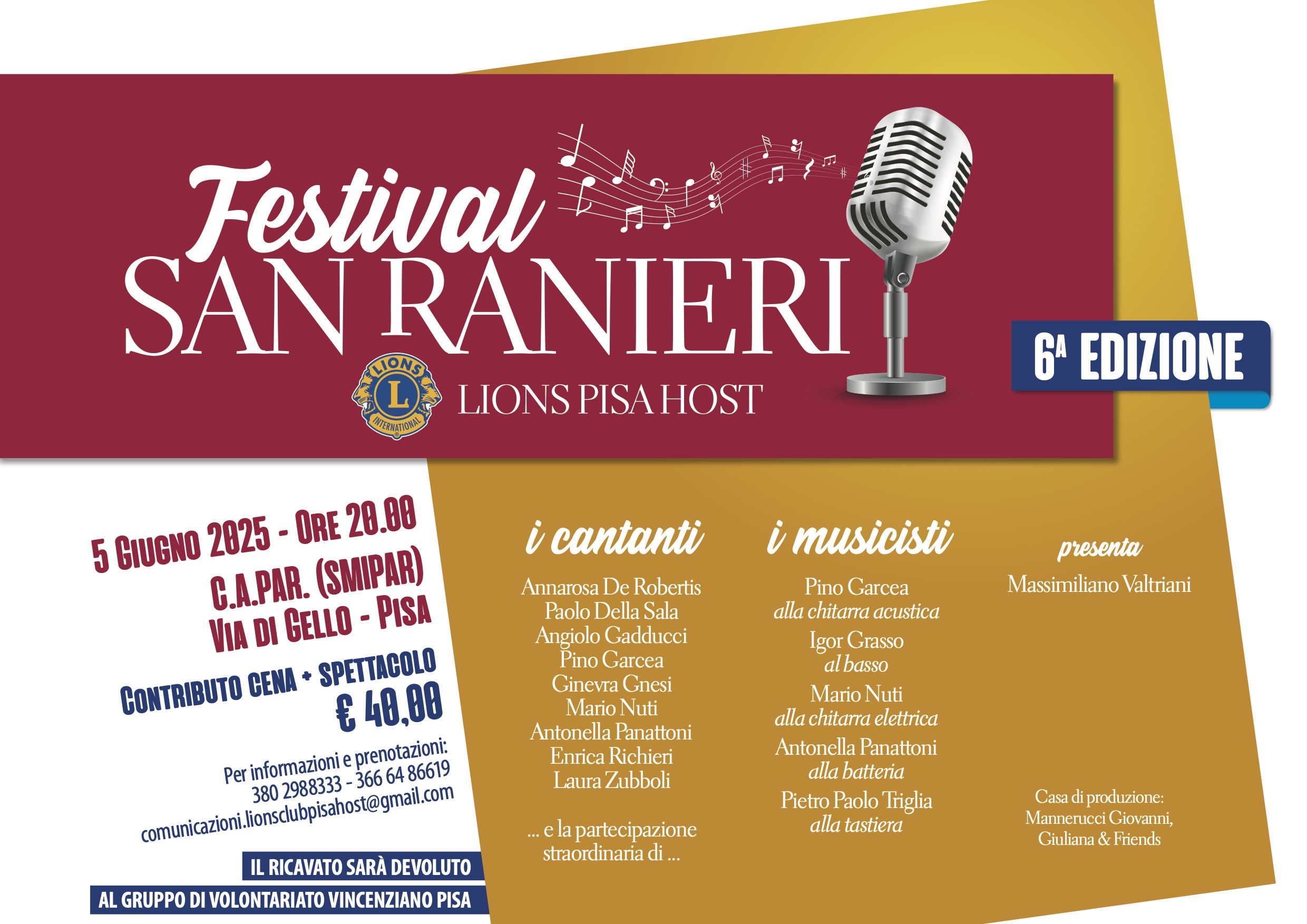 Festival di San Ranieri - 5 giugno 2025
