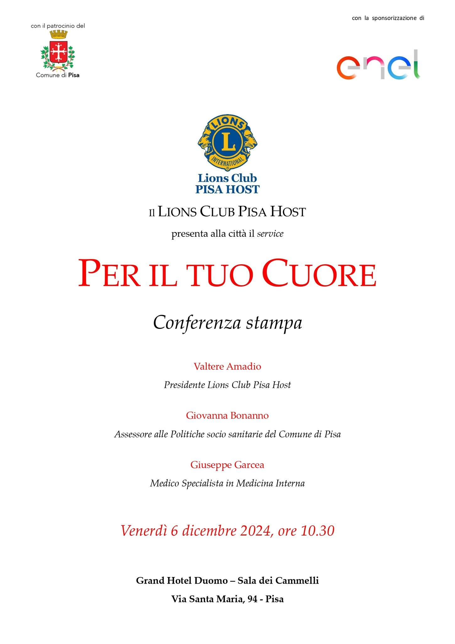 Locandina dell'evento Per il tuo cuore