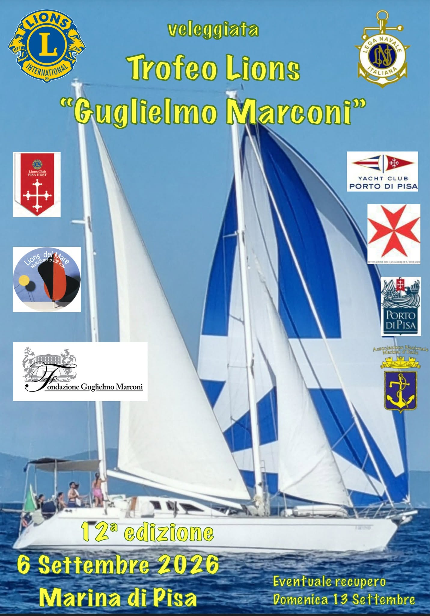 Locandina del Trofeo Lions Guglielmo Marconi